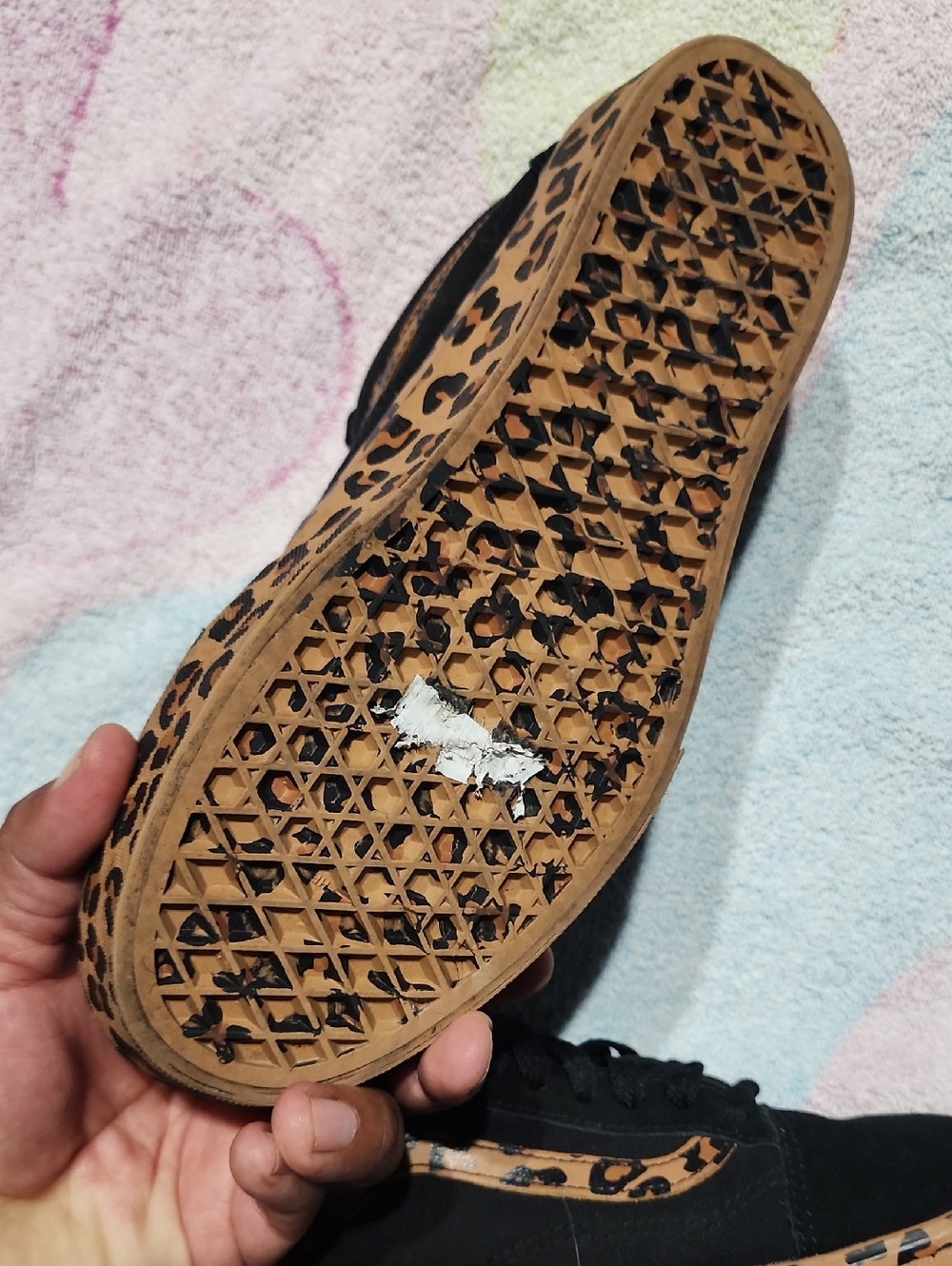 Vans Old Skool Platform Leopard Print Low Top Sneakers W Sz 10 - Picture 4 of 10